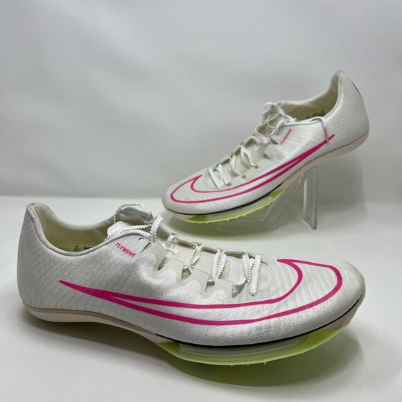 Nike Air Zoom Maxfly Pink White Green Track Spikes DH5359-100 Mens Size 13 NEW - Picture 1 of 6